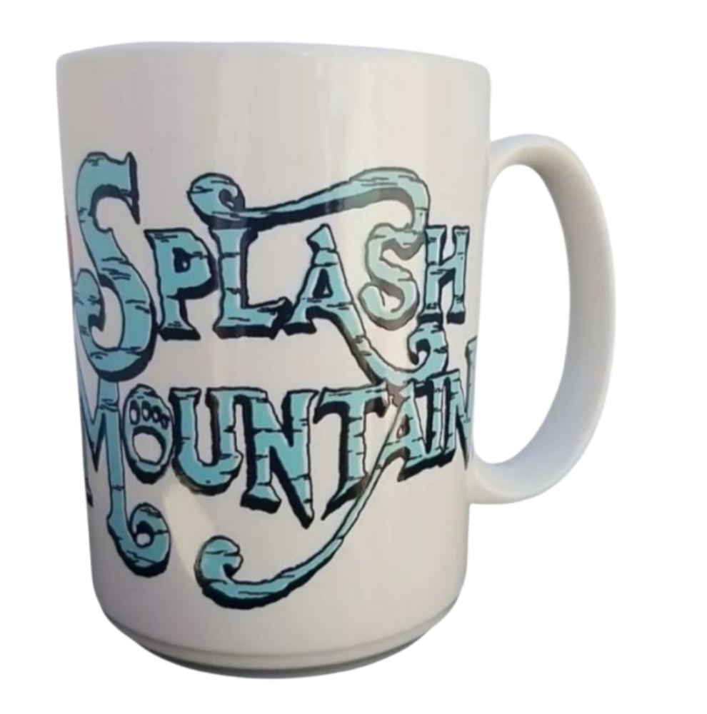 Vintage Disney Disneyland Splash Mountain Br'er Rabbit Coffee Mug Cup White